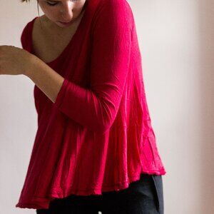 Free People Swing Top Shirt Size M